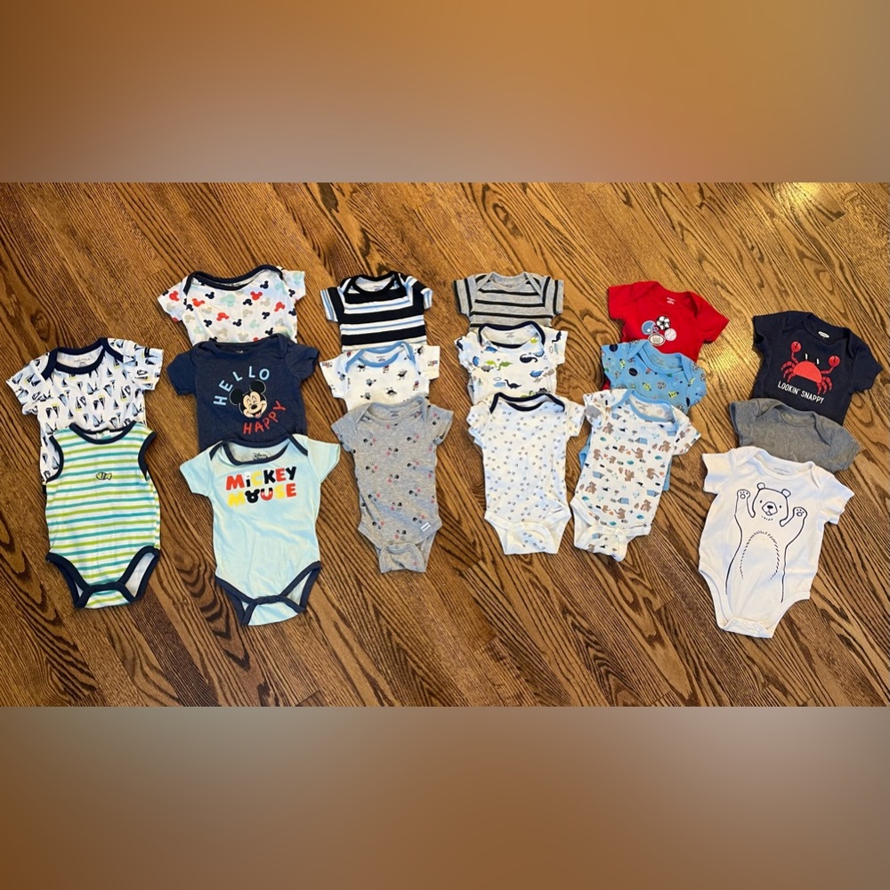 Lot of Baby Boys 3-6 Month Onesies